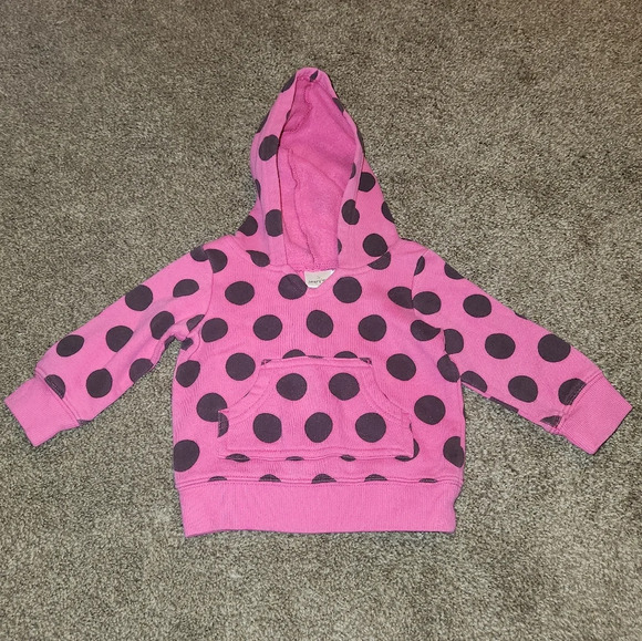 Jumping Beans 6 Months Pink Polka Dot Hoodie - Picture 2 of 6